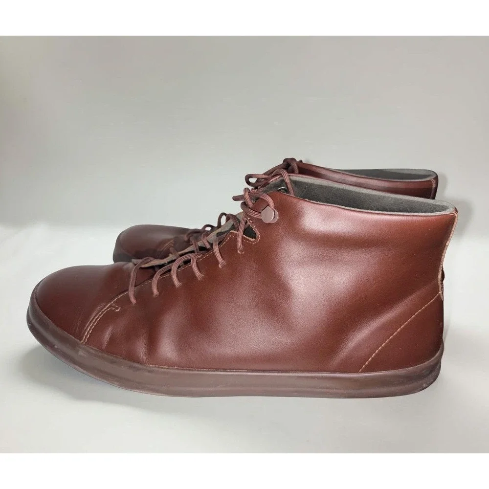 Camper Chasis Leather Ankle Boots - Men's Size EU 46 / US 13 - All Brown EUC
